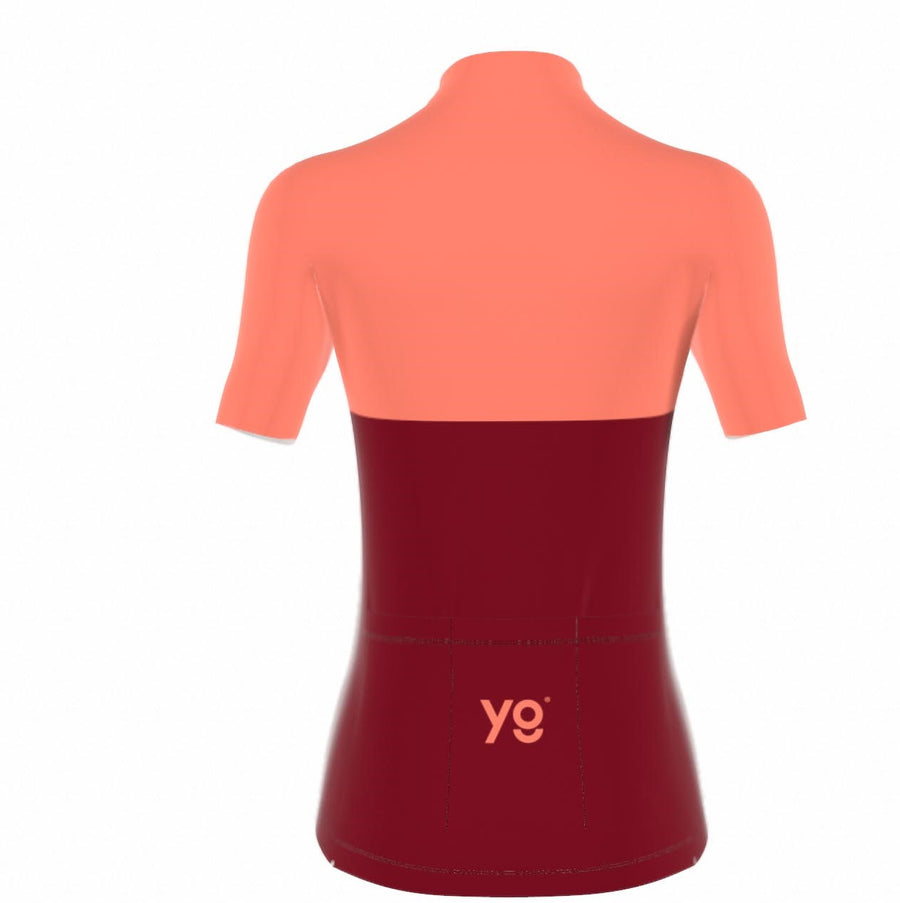 Coral Red Cycling Jersey